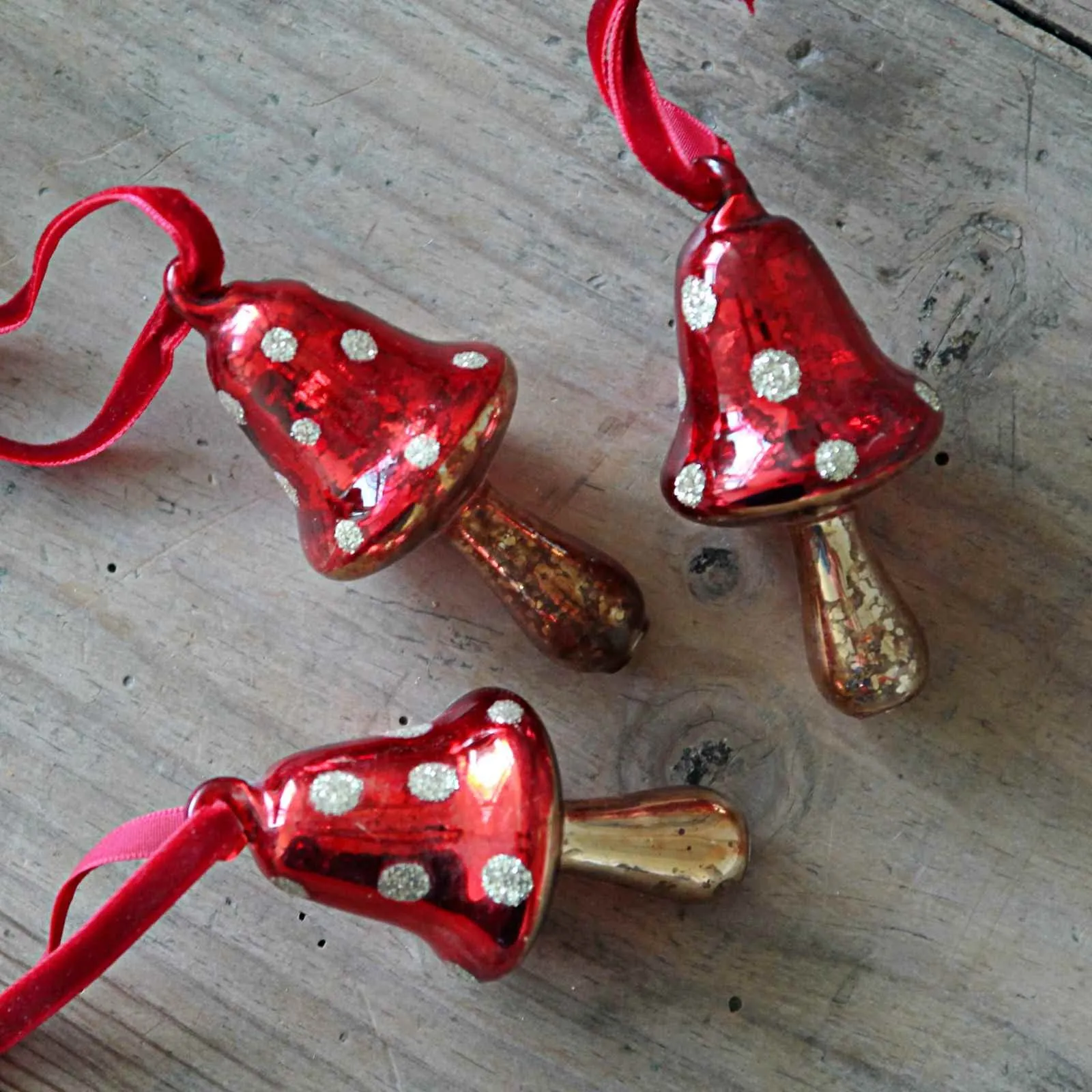 Glitter Toadstool Decoration