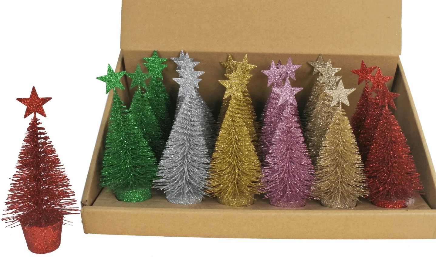 Glitter Tree Rainbow Mix (4.5cm)