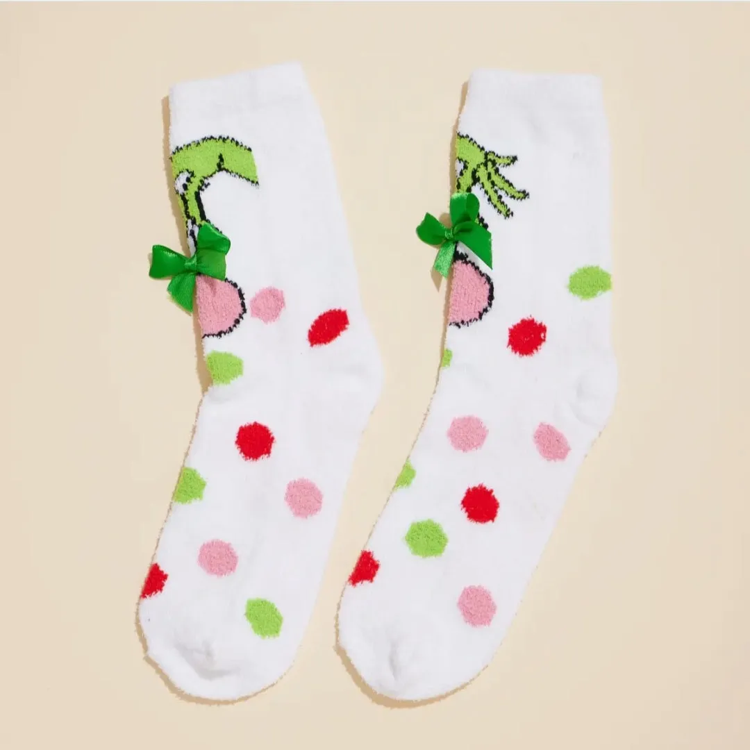 Grinchy Fuzzy Christmas Socks Gift Set Pre-Order