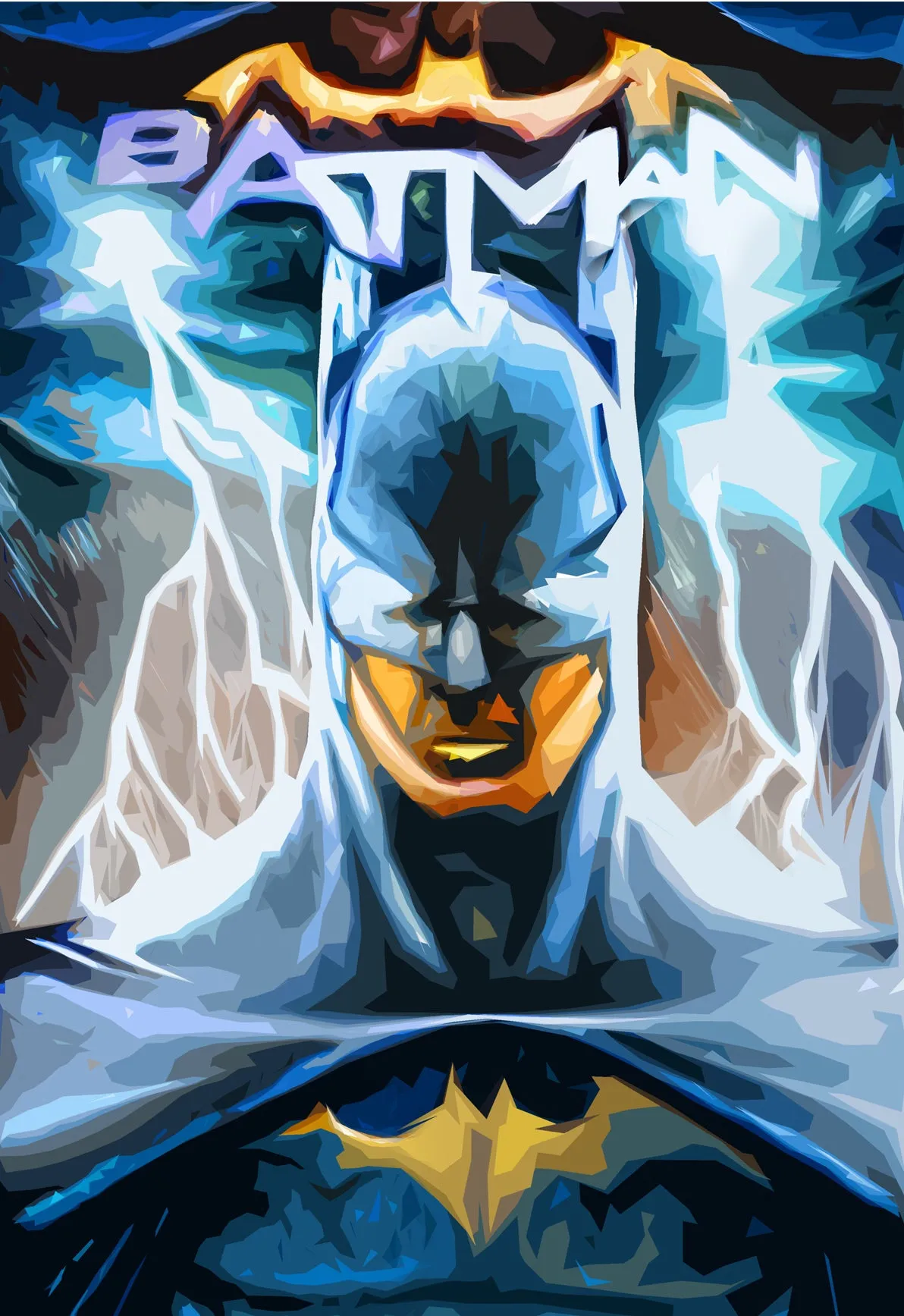 Hand Signed PRINT by Chris Duncan - ABSTRACT BATMAN