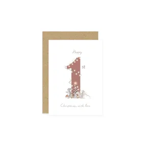 Happy 1st Christmas Cards - Little Roglets