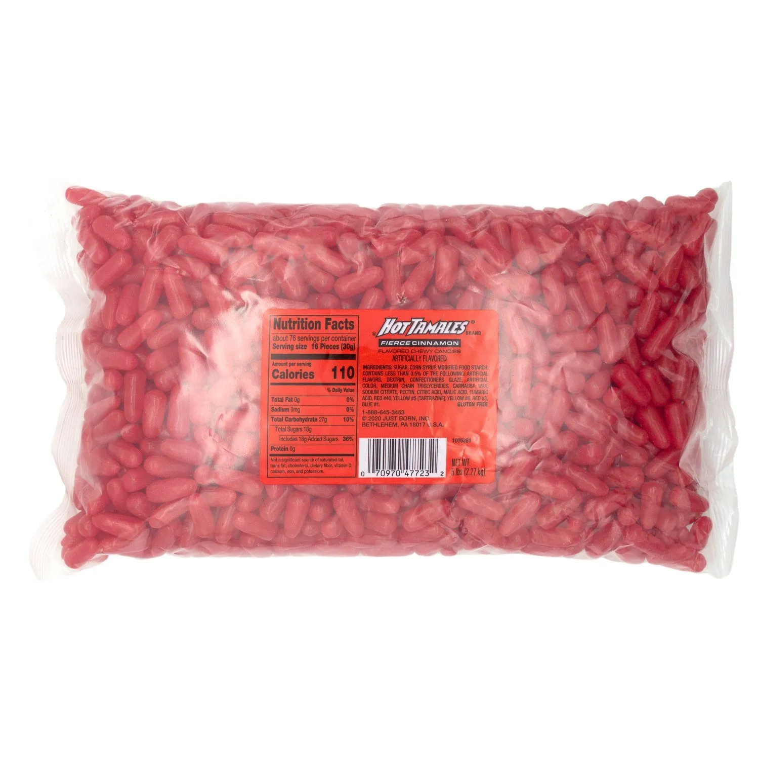 Hot Tamales Fierce Cinnamon Flavored Chewy Candies