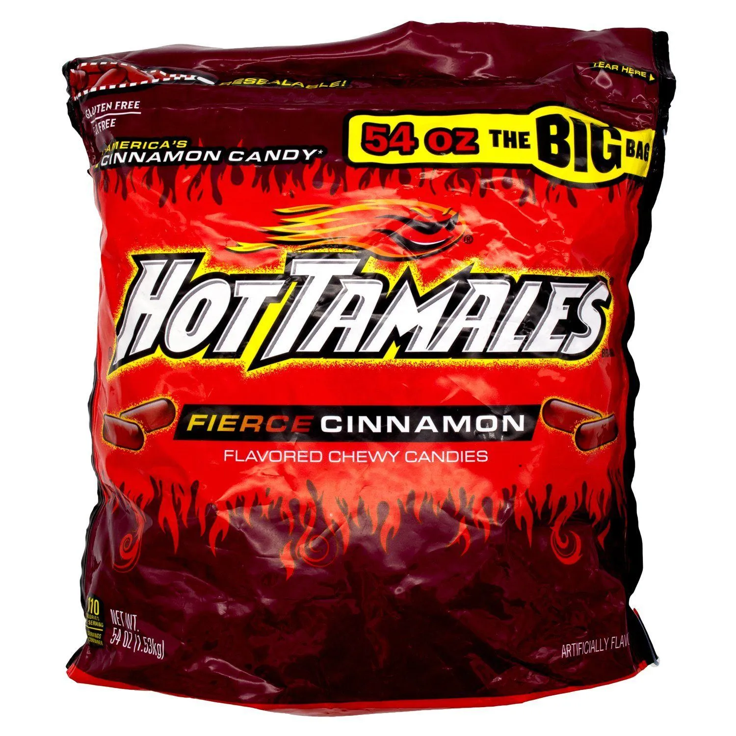 Hot Tamales Fierce Cinnamon Flavored Chewy Candies