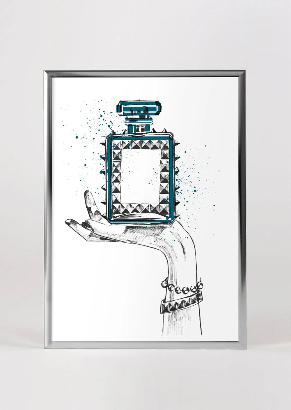 Intoxicate Wall Art Print (Teal)