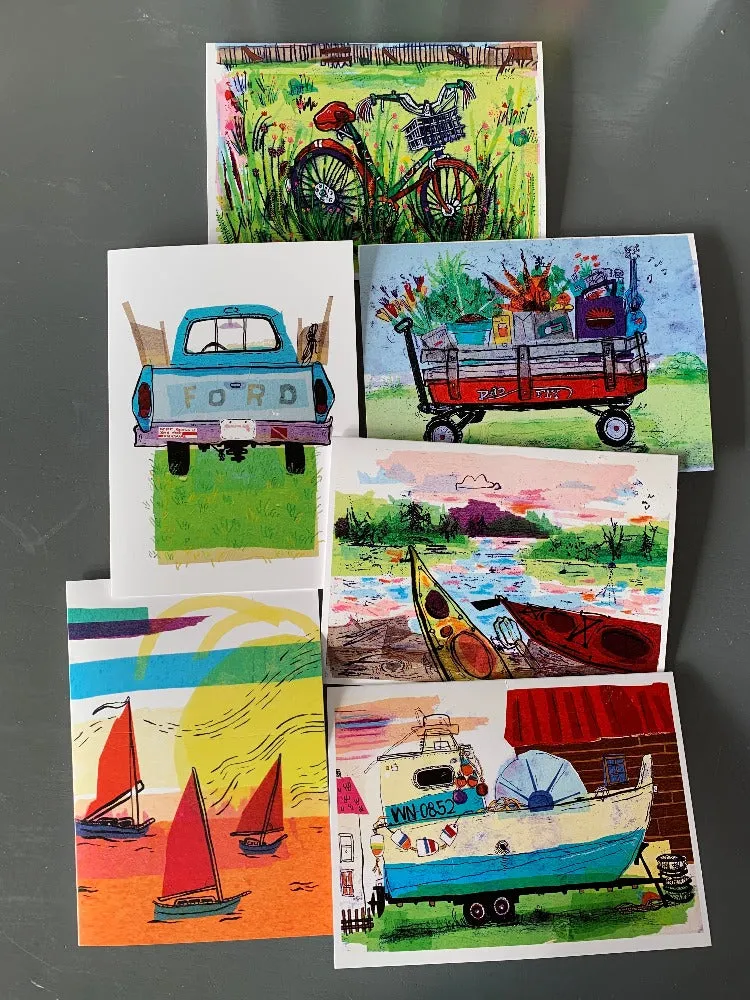 Island Life Greeting Cards - Set of 6