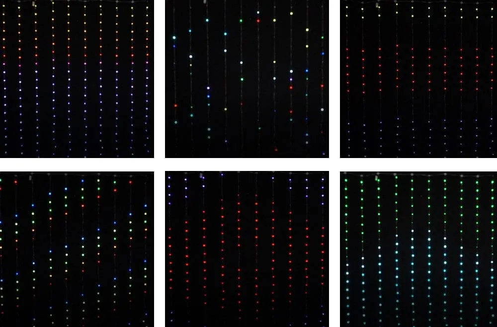 LED Remote Control Flex Wire Curtain Lights