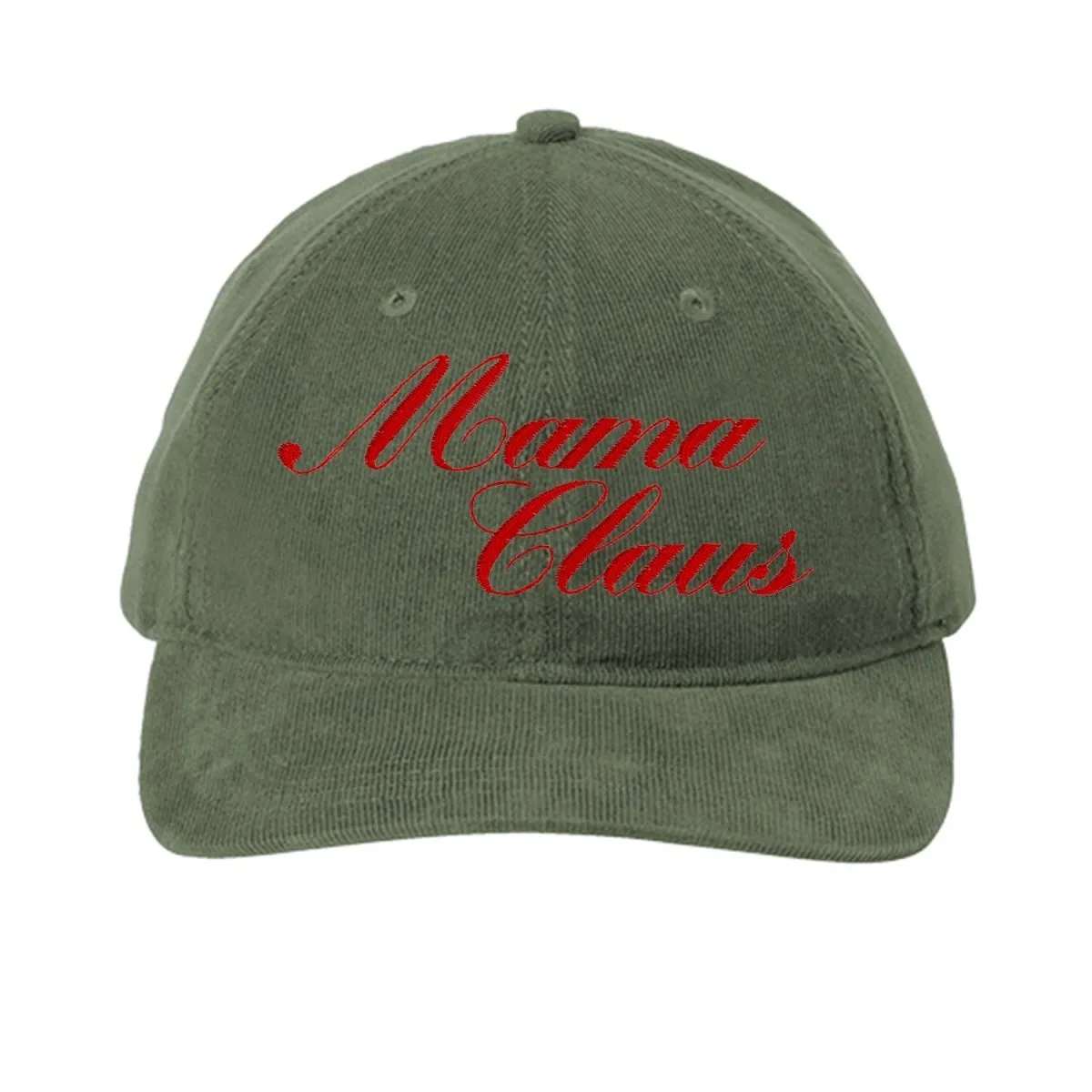 'Mama Claus' Corduroy Baseball Hat