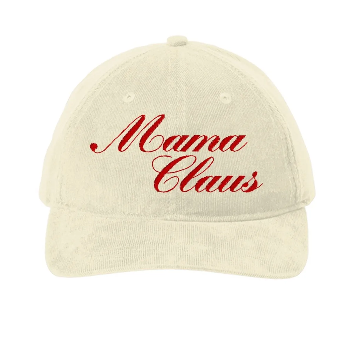 'Mama Claus' Corduroy Baseball Hat