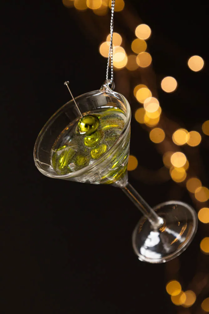 Martini Glass Christmas Tree Decoration