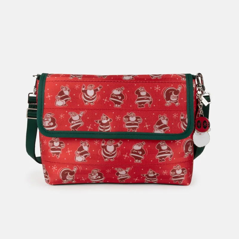 Medium Holly Jolly Foldover Crossbody Bag