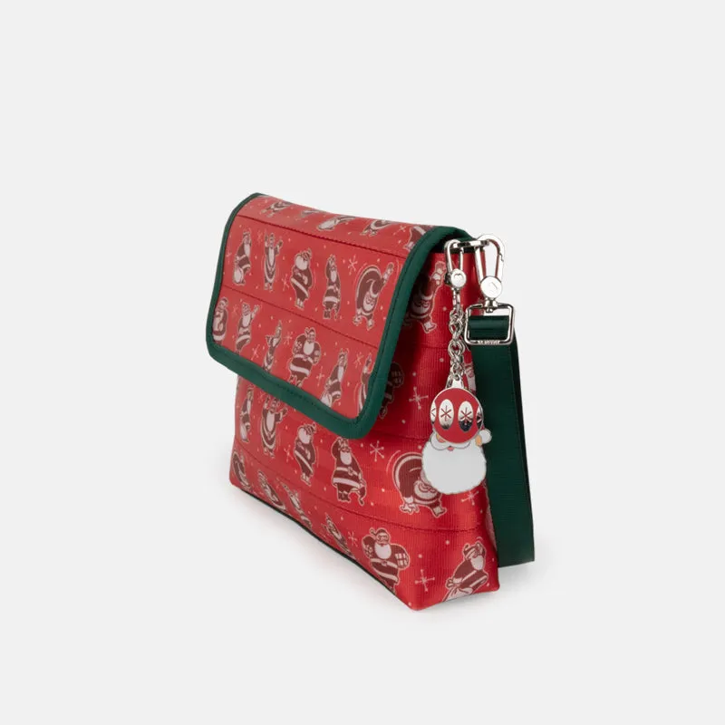 Medium Holly Jolly Foldover Crossbody Bag