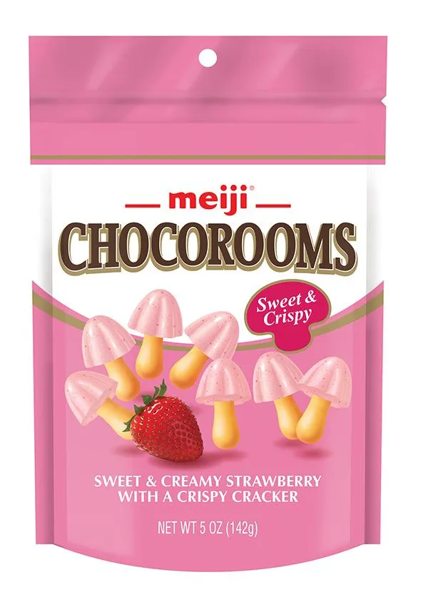 Meiji Chocorooms Crispy Cracker