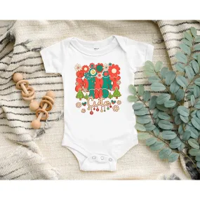 Merry and Cute Christmas Baby Bodysuit