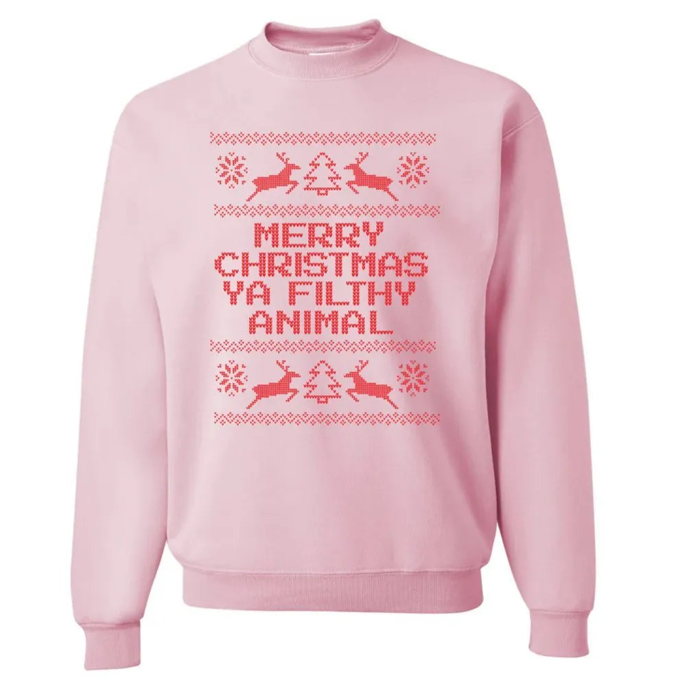 'Merry Christmas Ya Filthy Animal' Sweatshirt