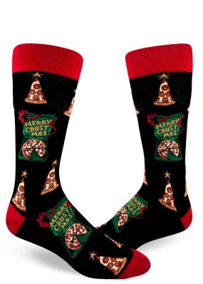 Merry Crustmas Men's Crew Socks