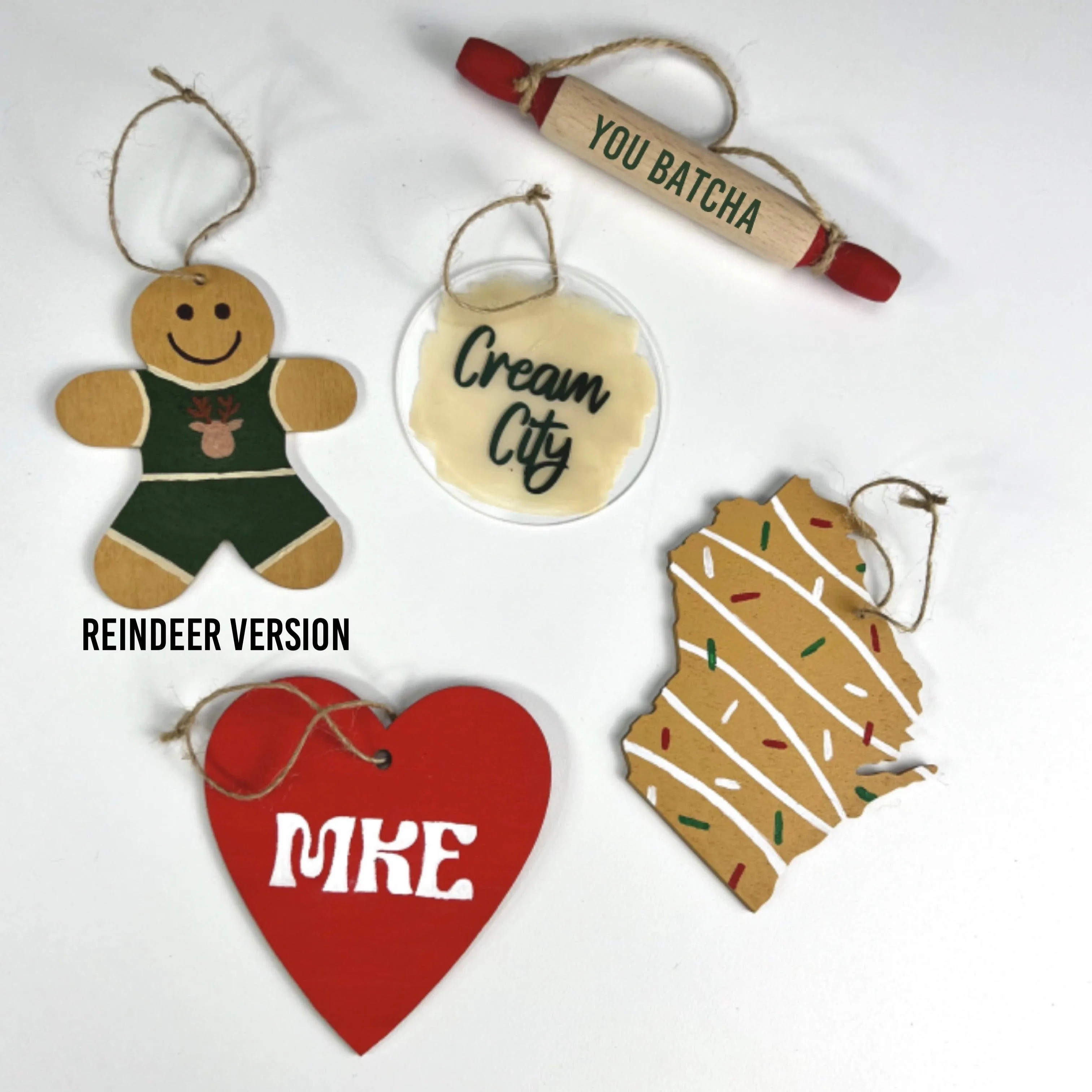 Milwaukee Themed Ornament Set