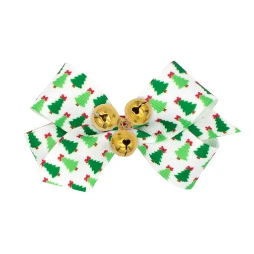 Mini holiday bows with bells