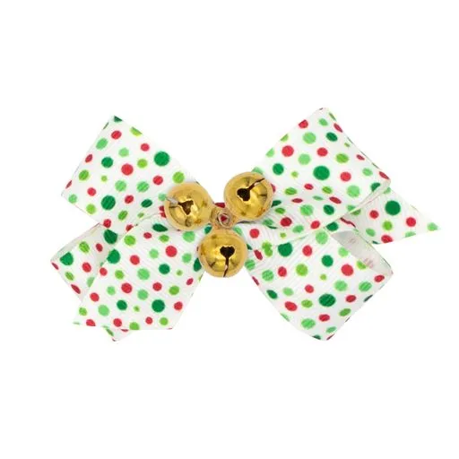 Mini holiday bows with bells