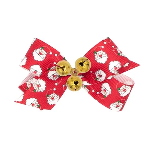 Mini holiday bows with bells