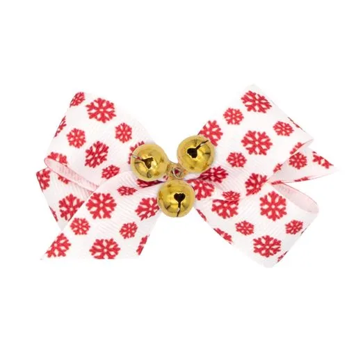 Mini holiday bows with bells