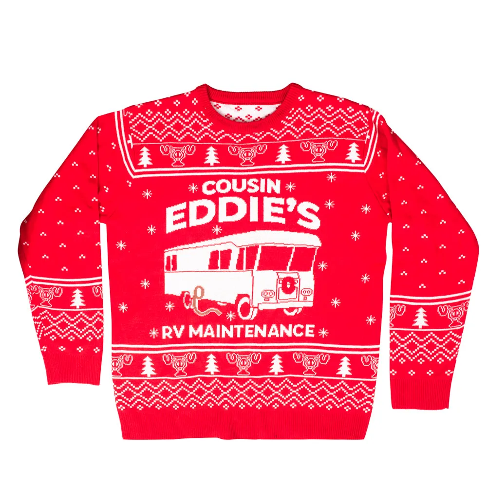 National Lampoon Christmas Vacation Red Eddies Ugly Christmas Sweater