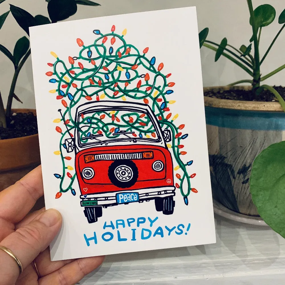 Peace Van Greeting Cards