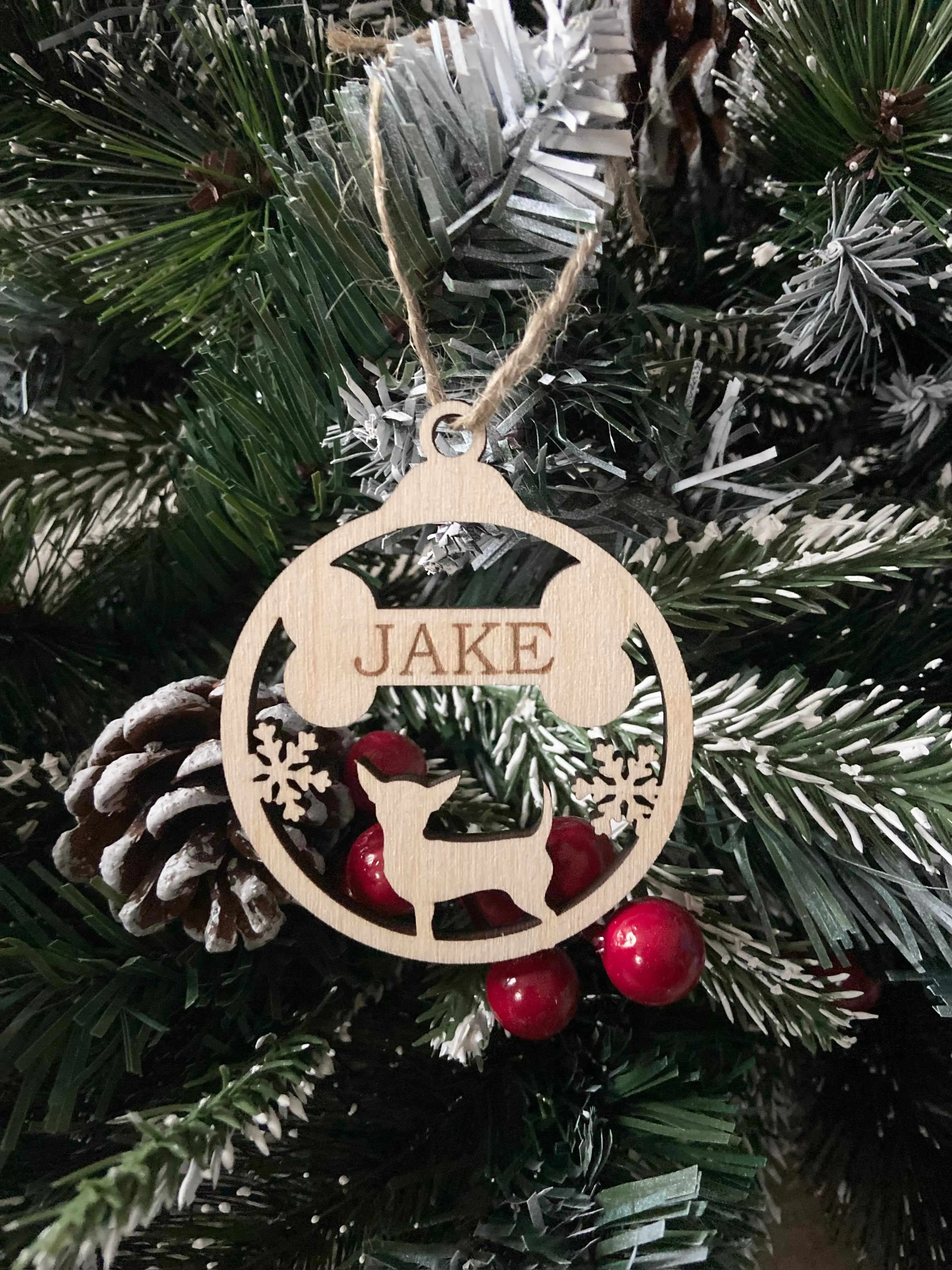 Personalised Dog Christmas Tree Ornaments