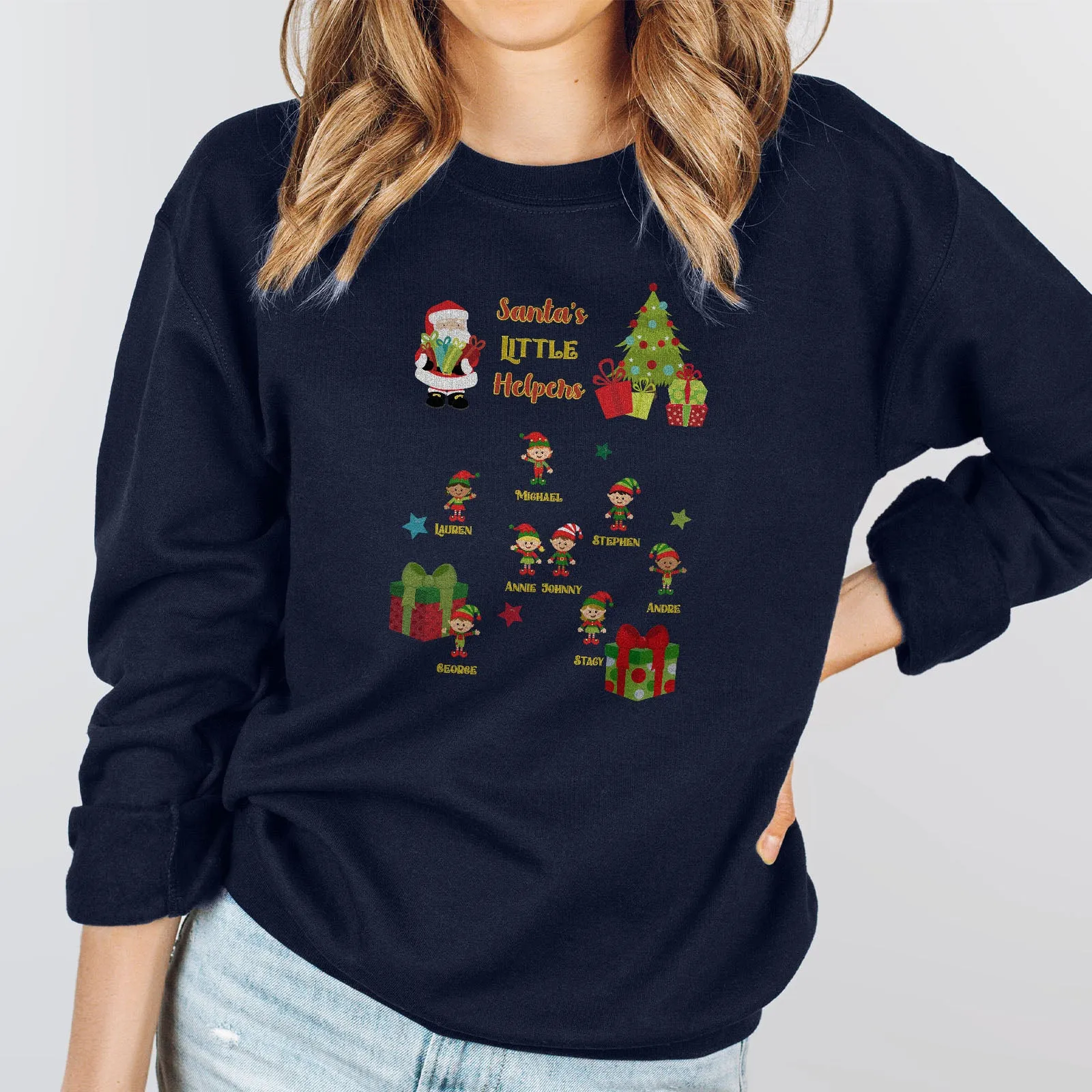 Personalized Santa's Little Helpers Long Sleeve