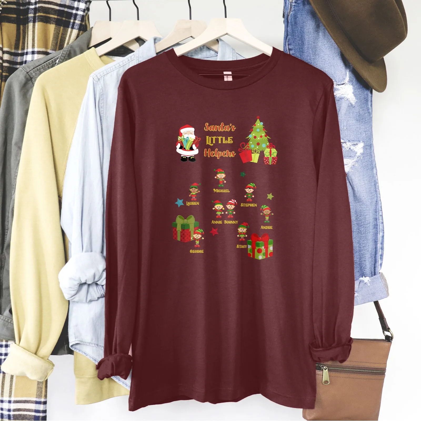 Personalized Santa's Little Helpers Long Sleeve