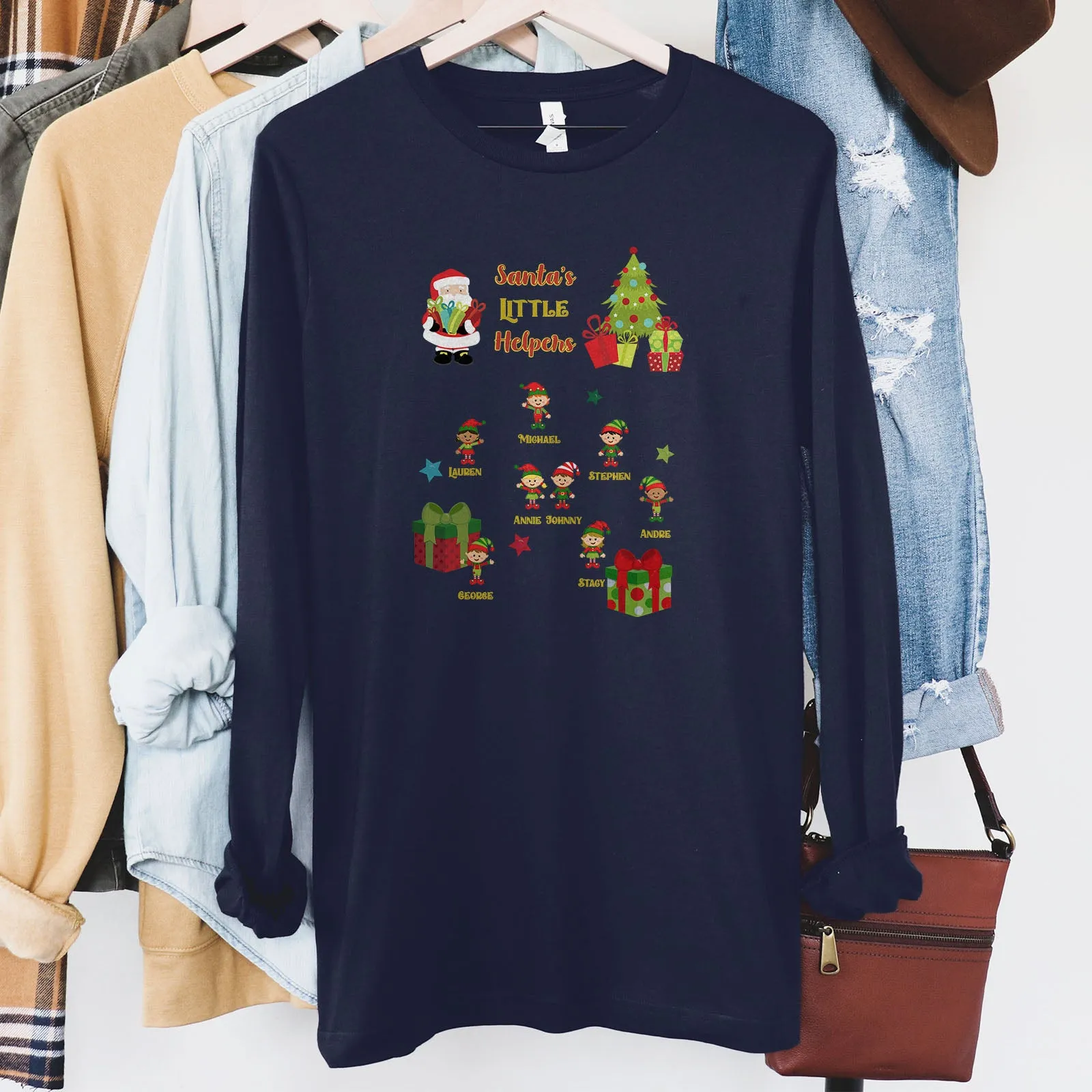 Personalized Santa's Little Helpers Long Sleeve