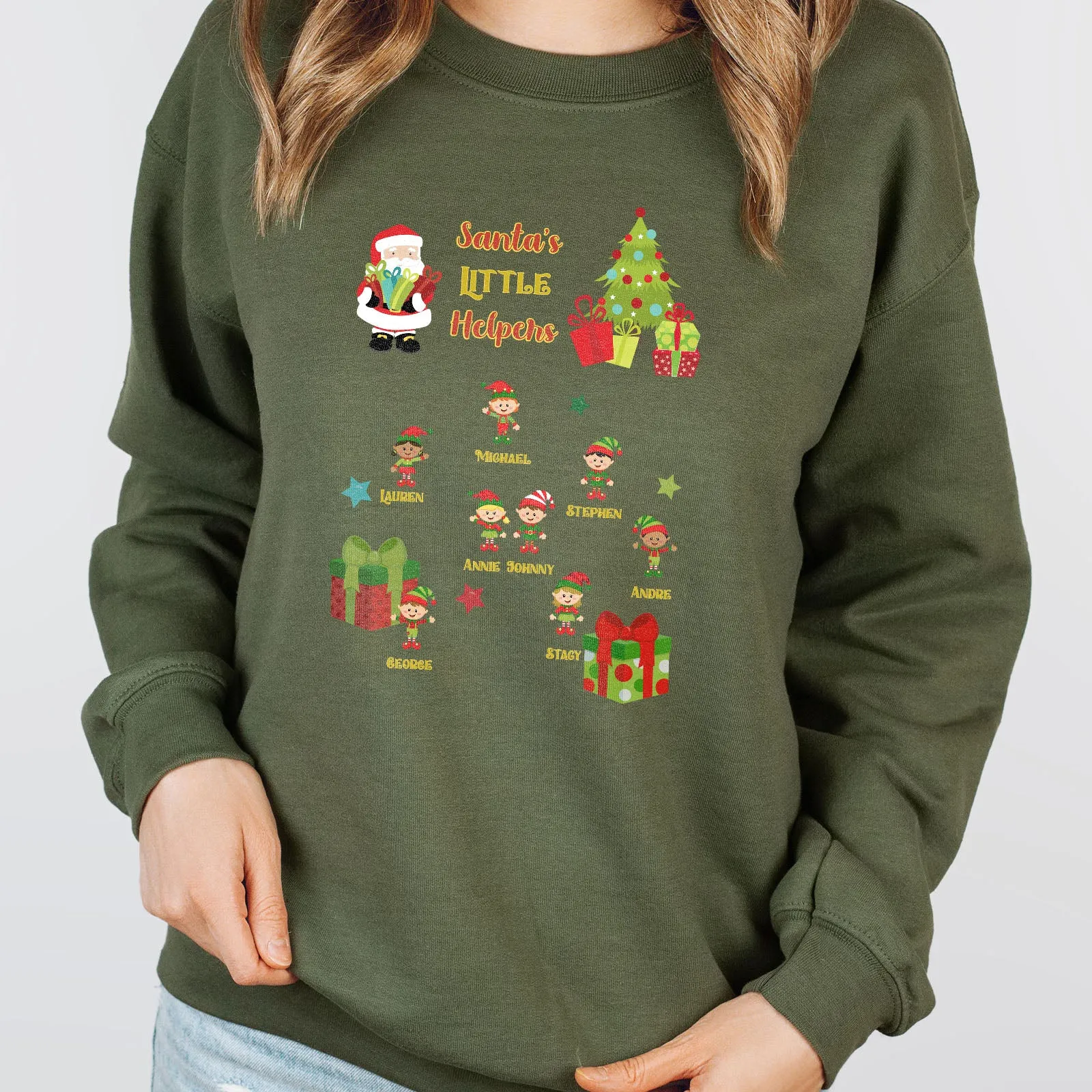 Personalized Santa's Little Helpers Long Sleeve