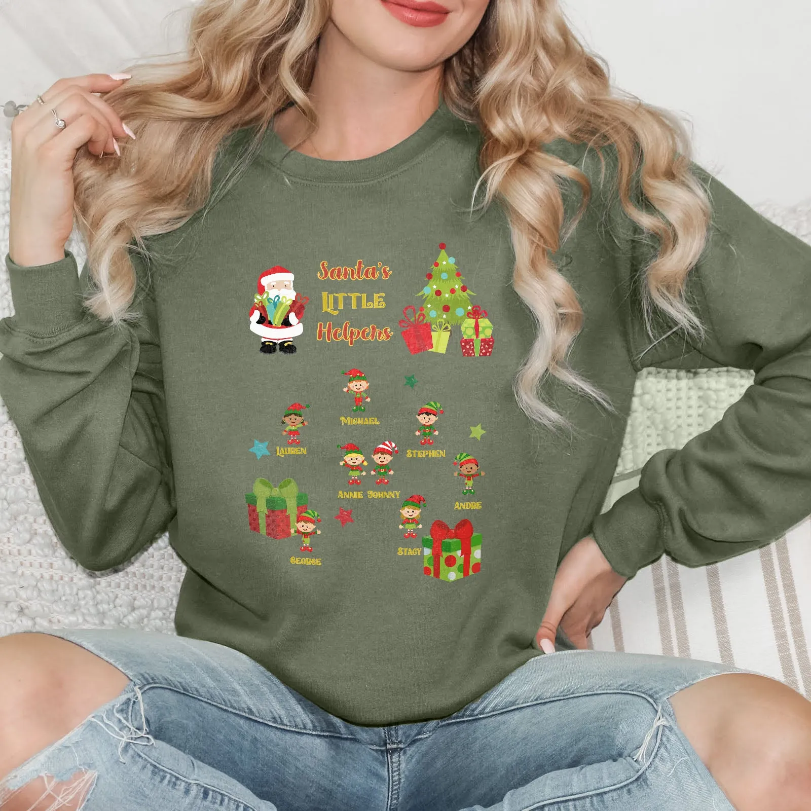 Personalized Santa's Little Helpers Long Sleeve