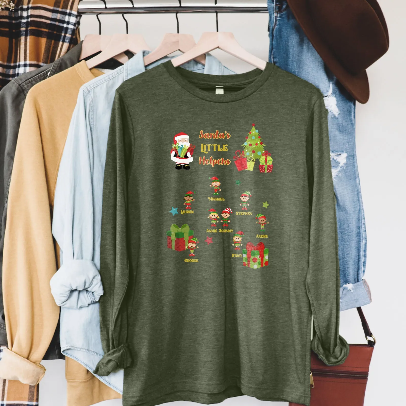 Personalized Santa's Little Helpers Long Sleeve