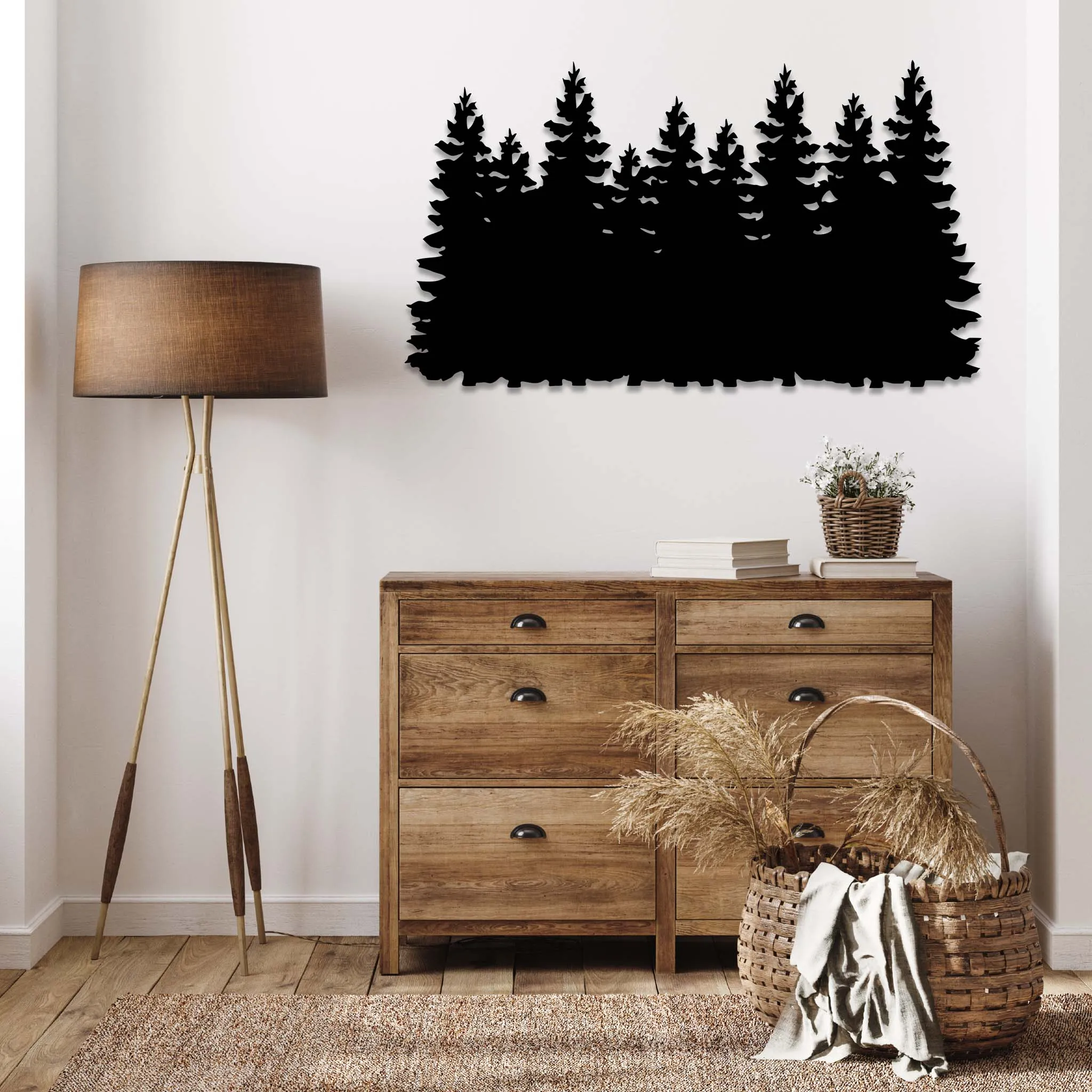 Pine Trees - Metal Wall Art