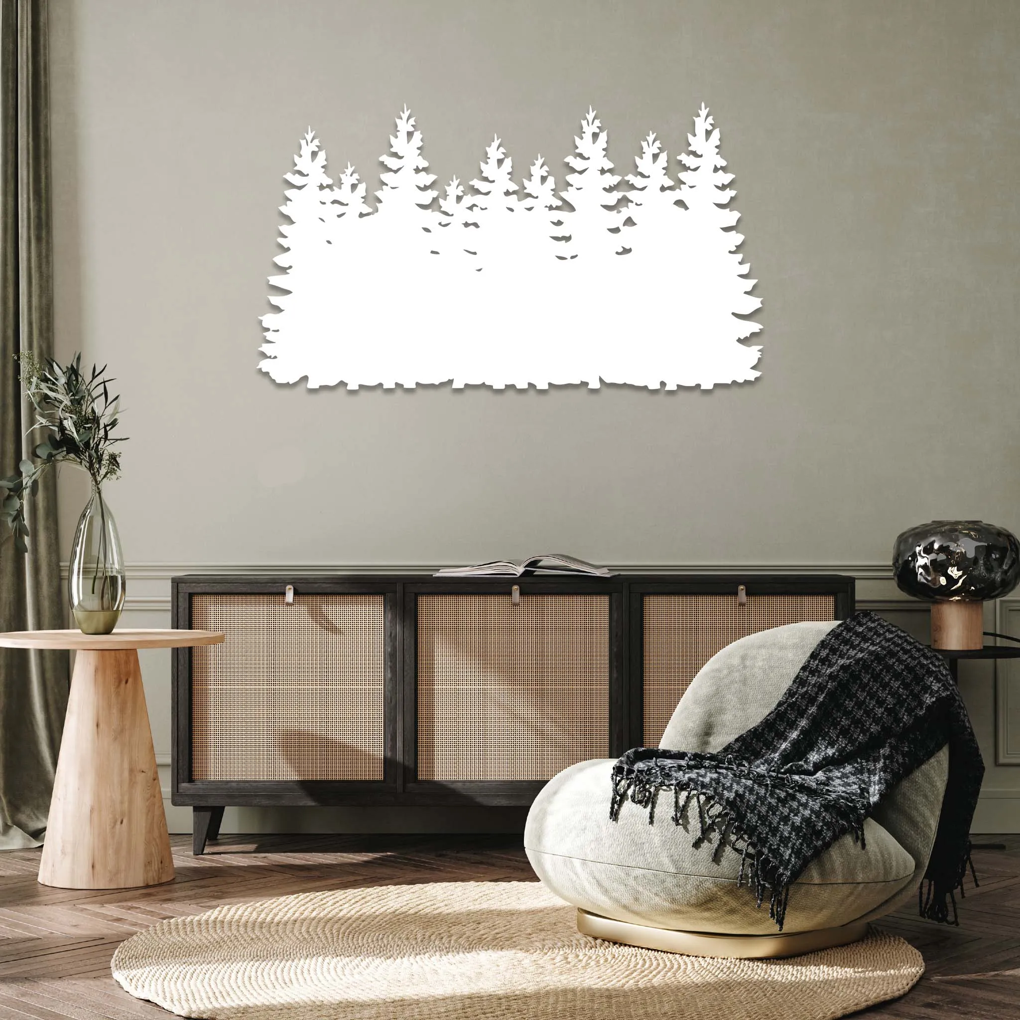 Pine Trees - Metal Wall Art