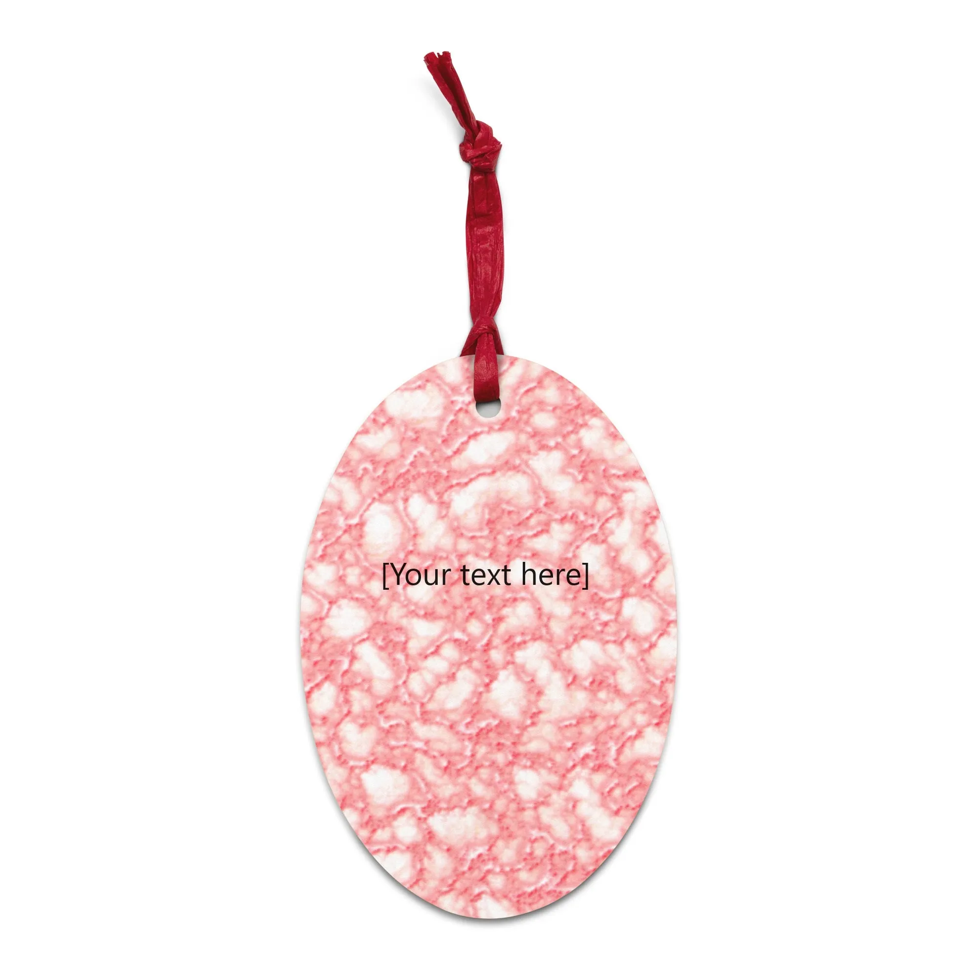 Pink Bubblegum Wooden ornaments - Personalized