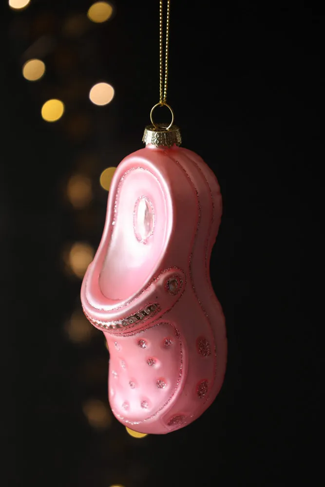 Pink Shoe Christmas Tree Decoration