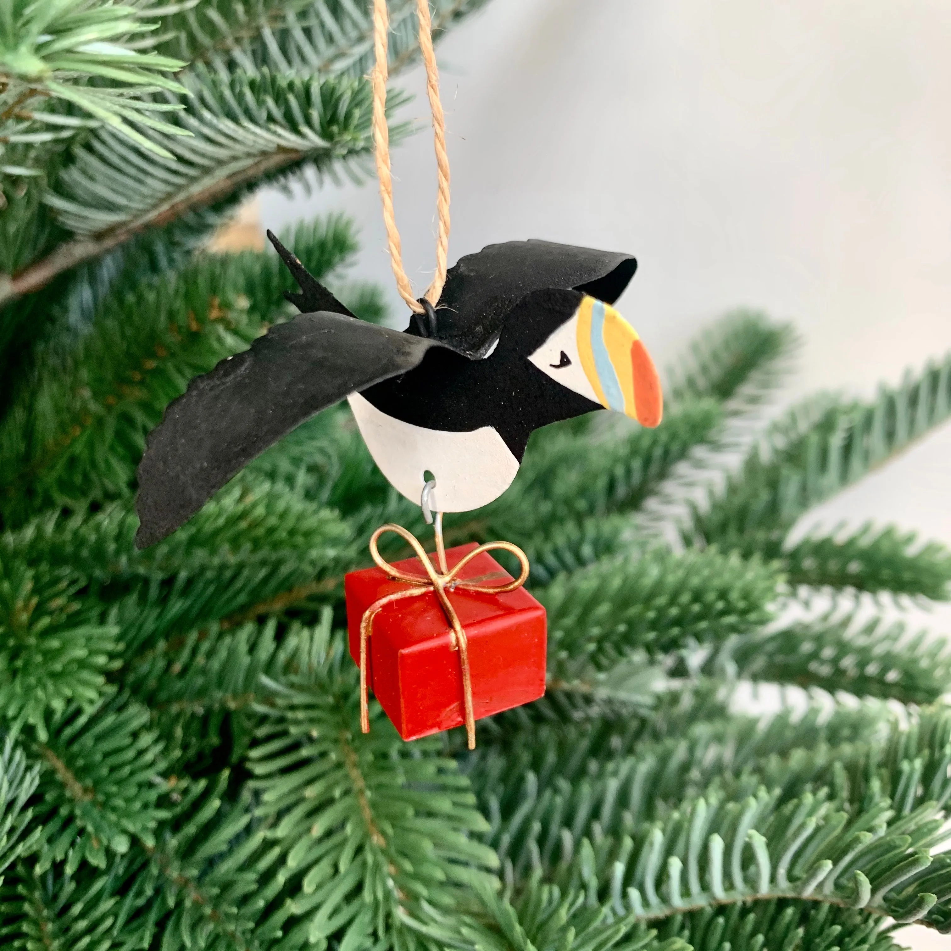 Puffin with Gift