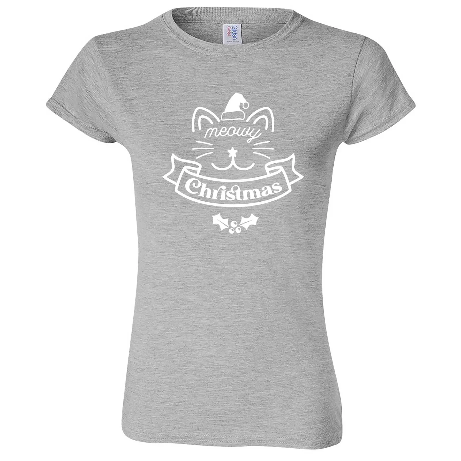 "Adorable Meowy Christmas kitty" women's t-shirt