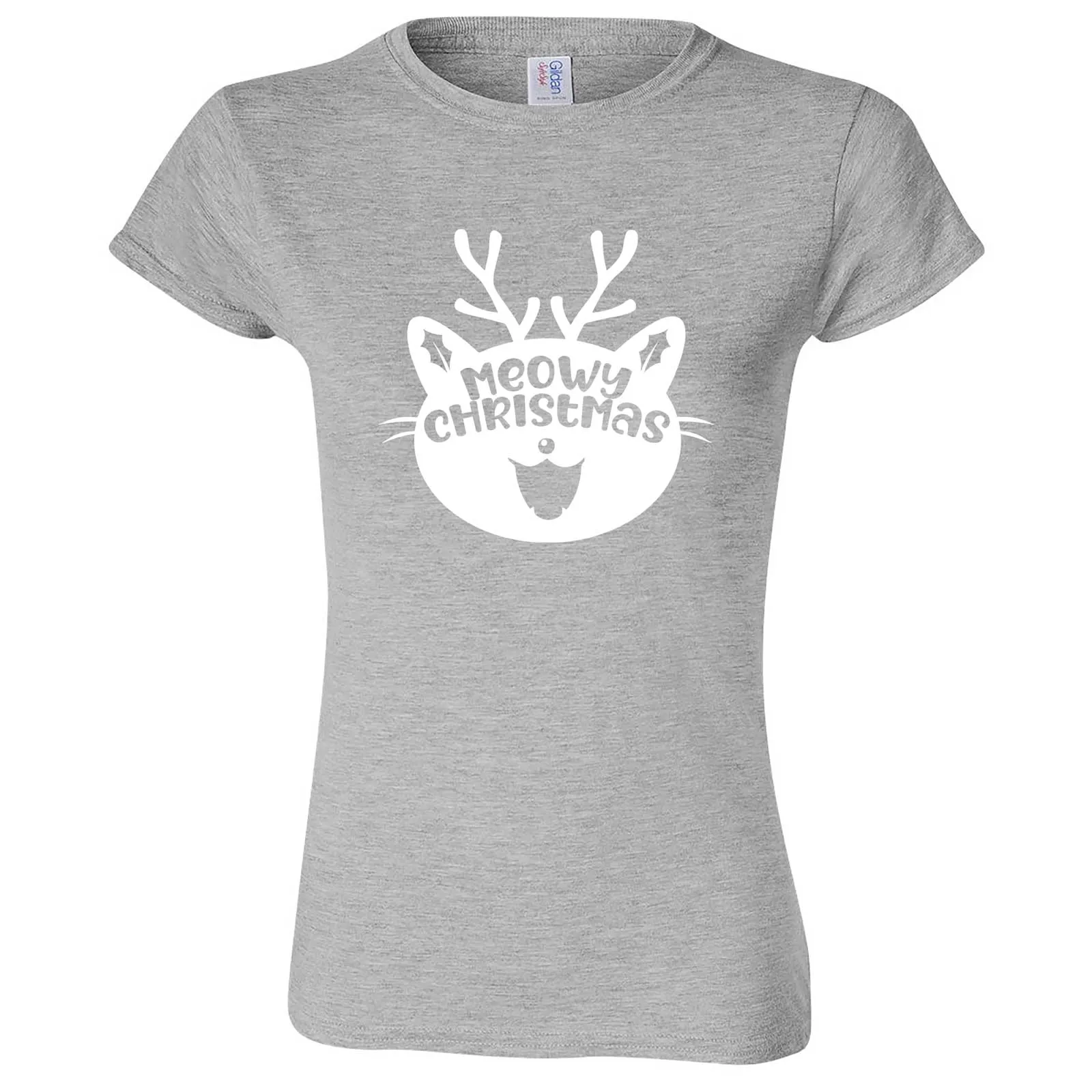 "Cute Meowy Christmas kitty" women's t-shirt