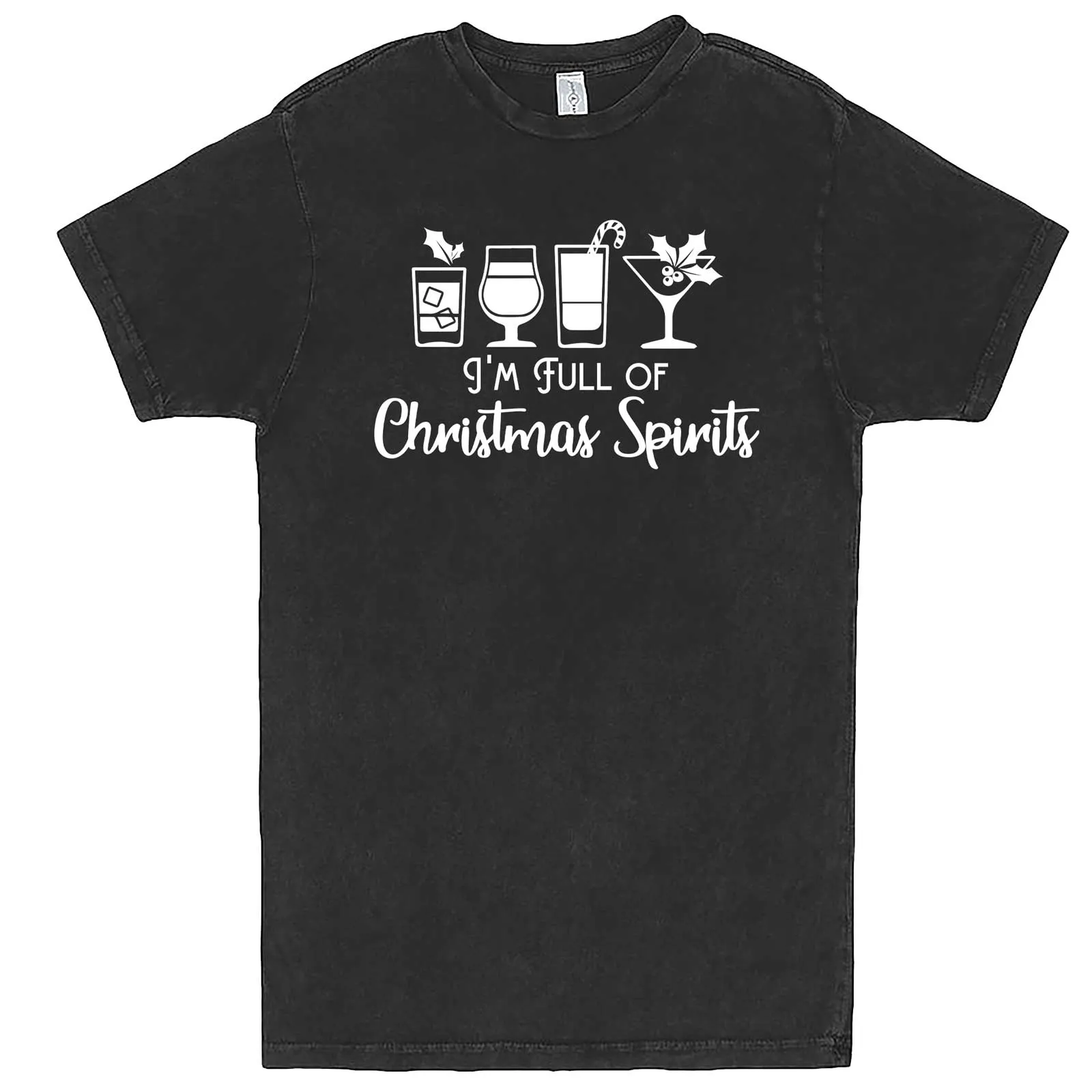 "I'm Full of Christmas Spirits" men's t-shirt