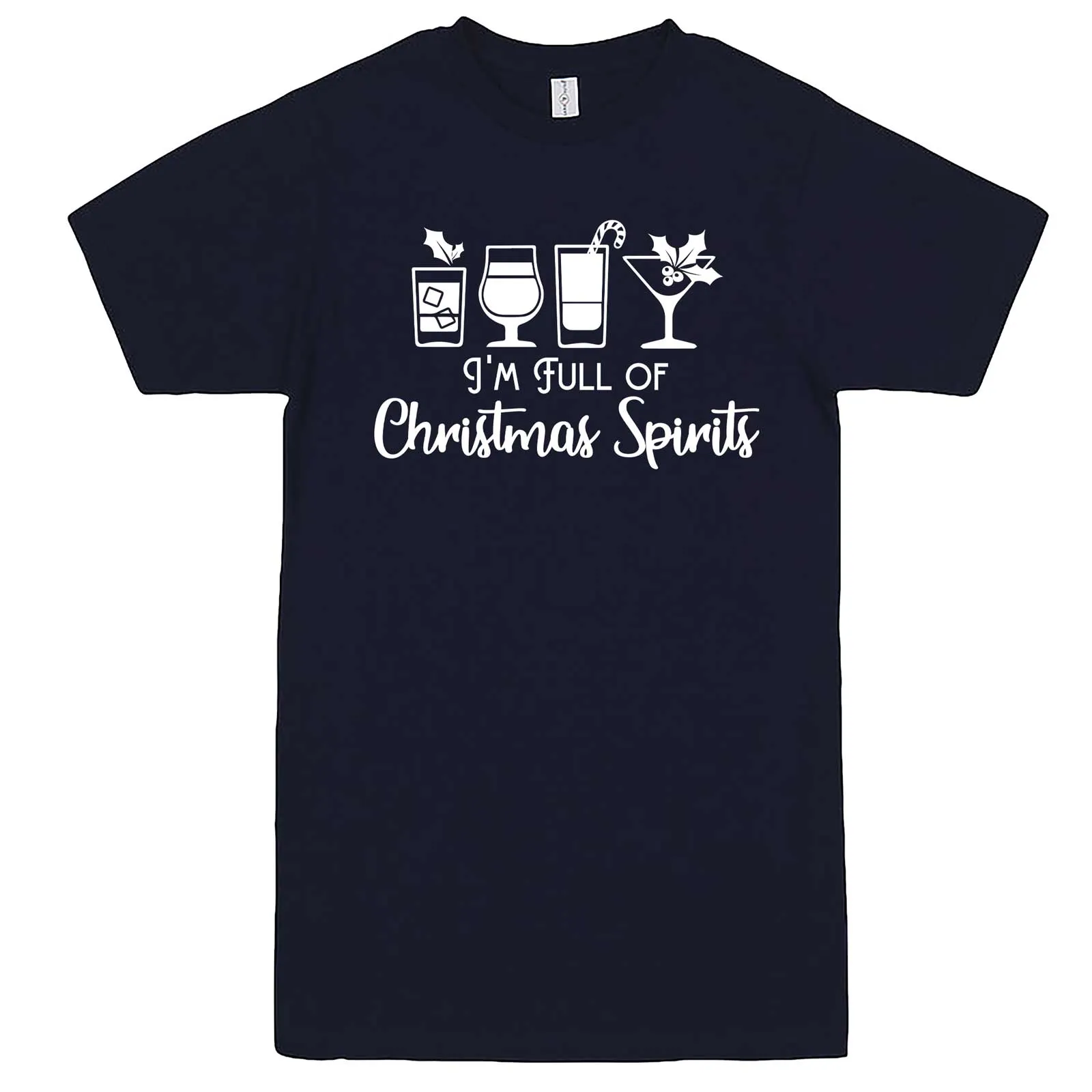 "I'm Full of Christmas Spirits" men's t-shirt