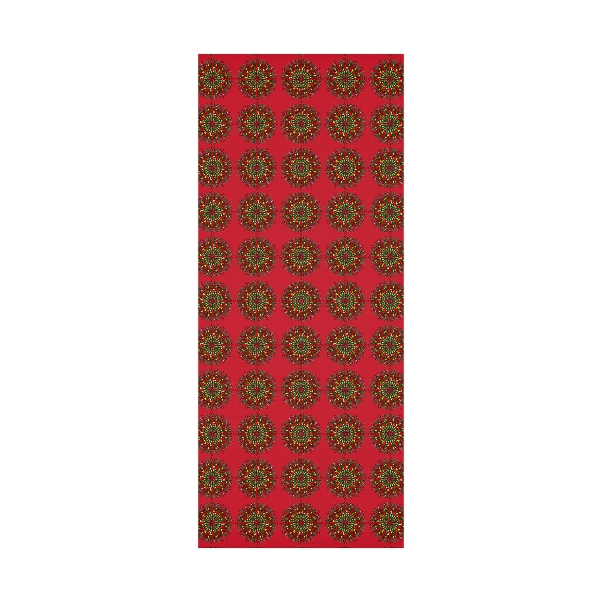 Red Mandala Art Gift Wrap Paper - Premium Quality