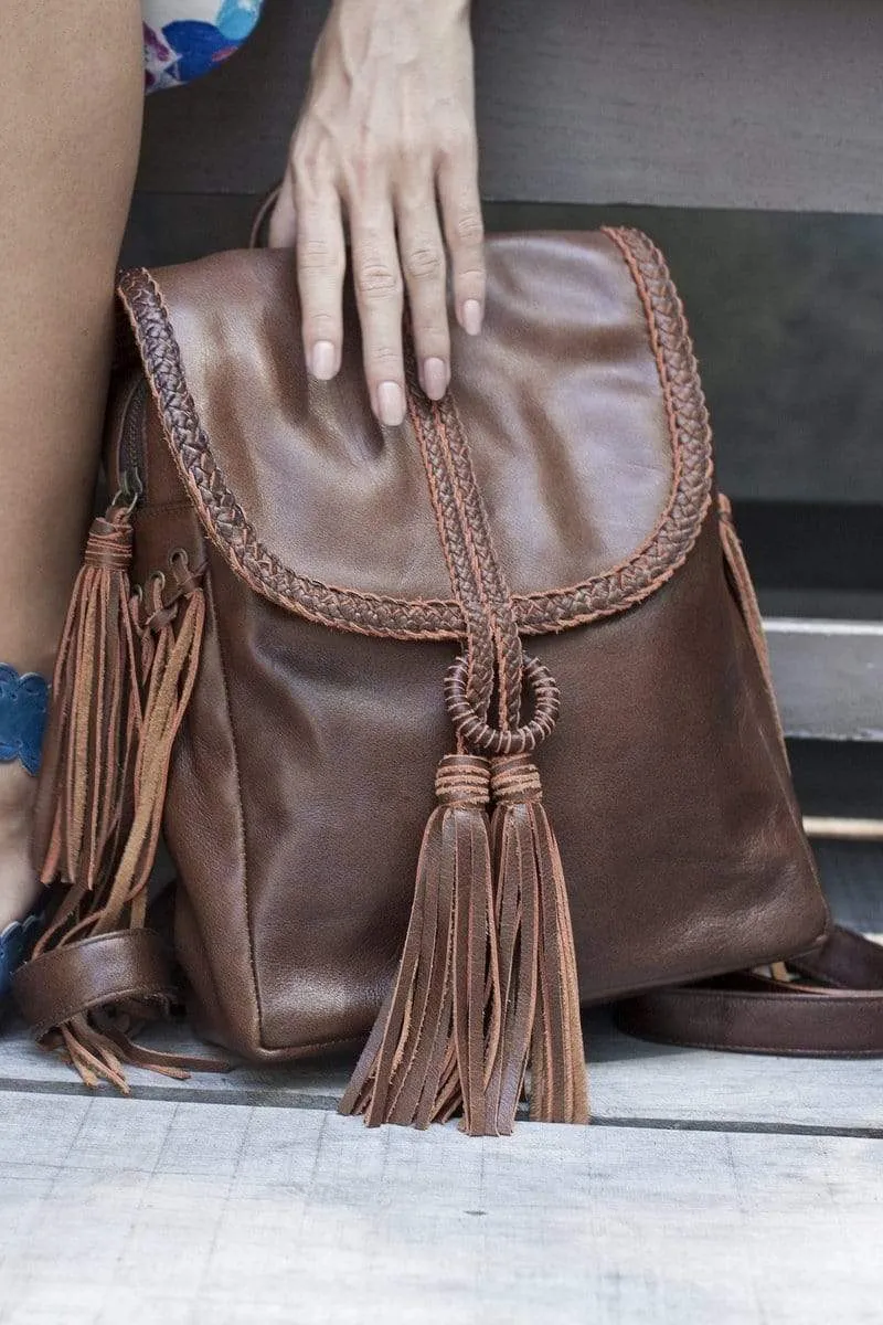 Sandy Bay Backpack in Dark Brown