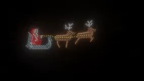 Santa Claus animation - 400 drones