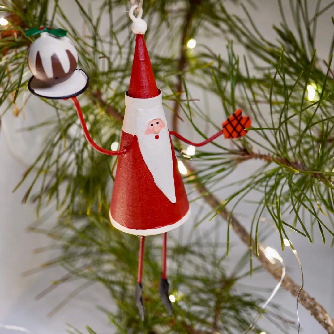 Santa with Christmas Pudding