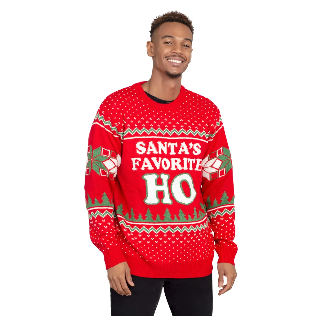 Santas Favorite Ho Ho Ho Ugly Christmas Sweater – Festive and Fun Holiday Apparel for Christmas Celebrations