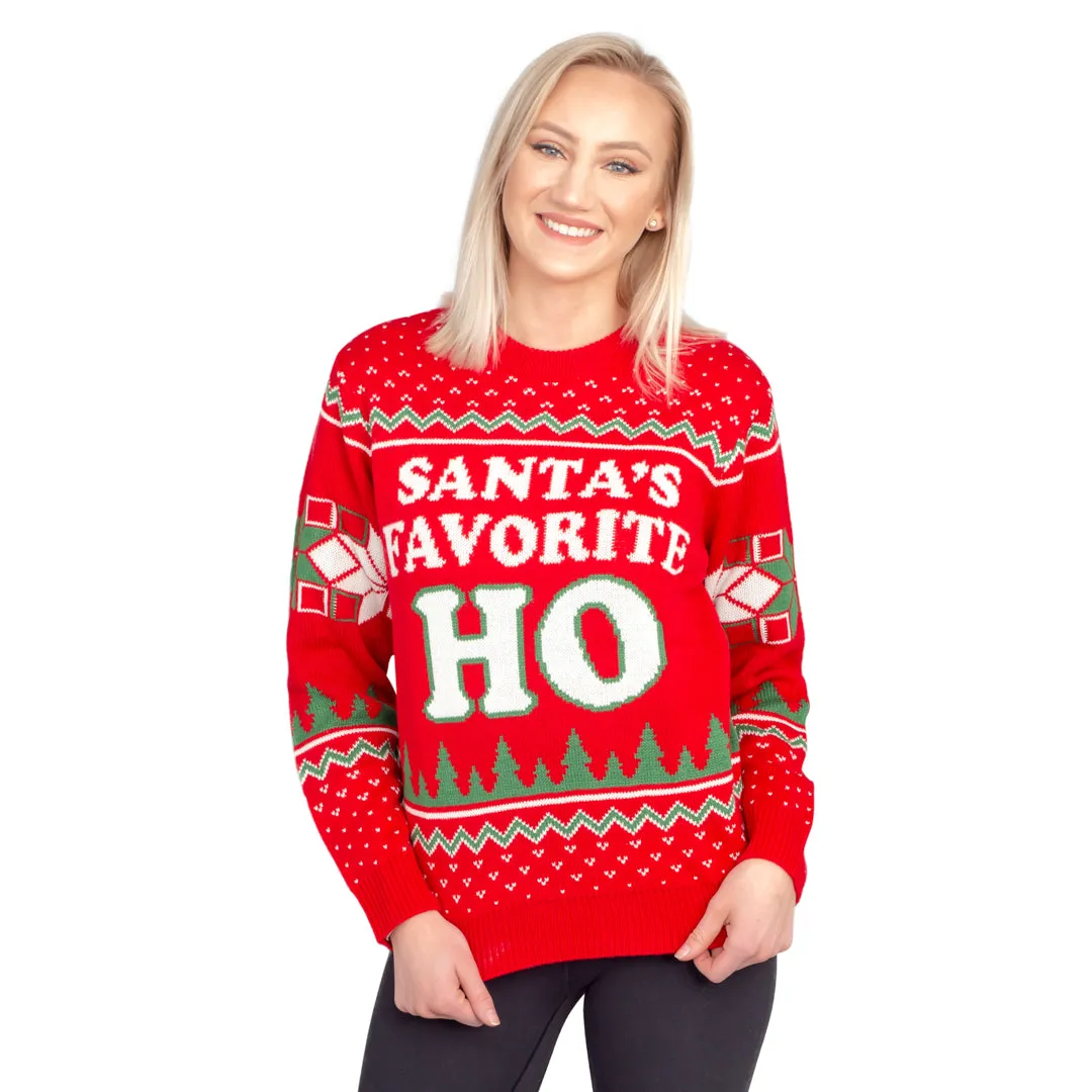 Santas Favorite Ho Ho Ho Ugly Christmas Sweater – Festive and Fun Holiday Apparel for Christmas Celebrations