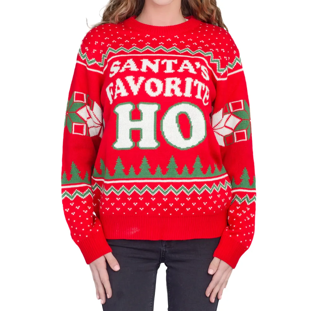 Santas Favorite Ho Ho Ho Ugly Christmas Sweater – Festive and Fun Holiday Apparel for Christmas Celebrations