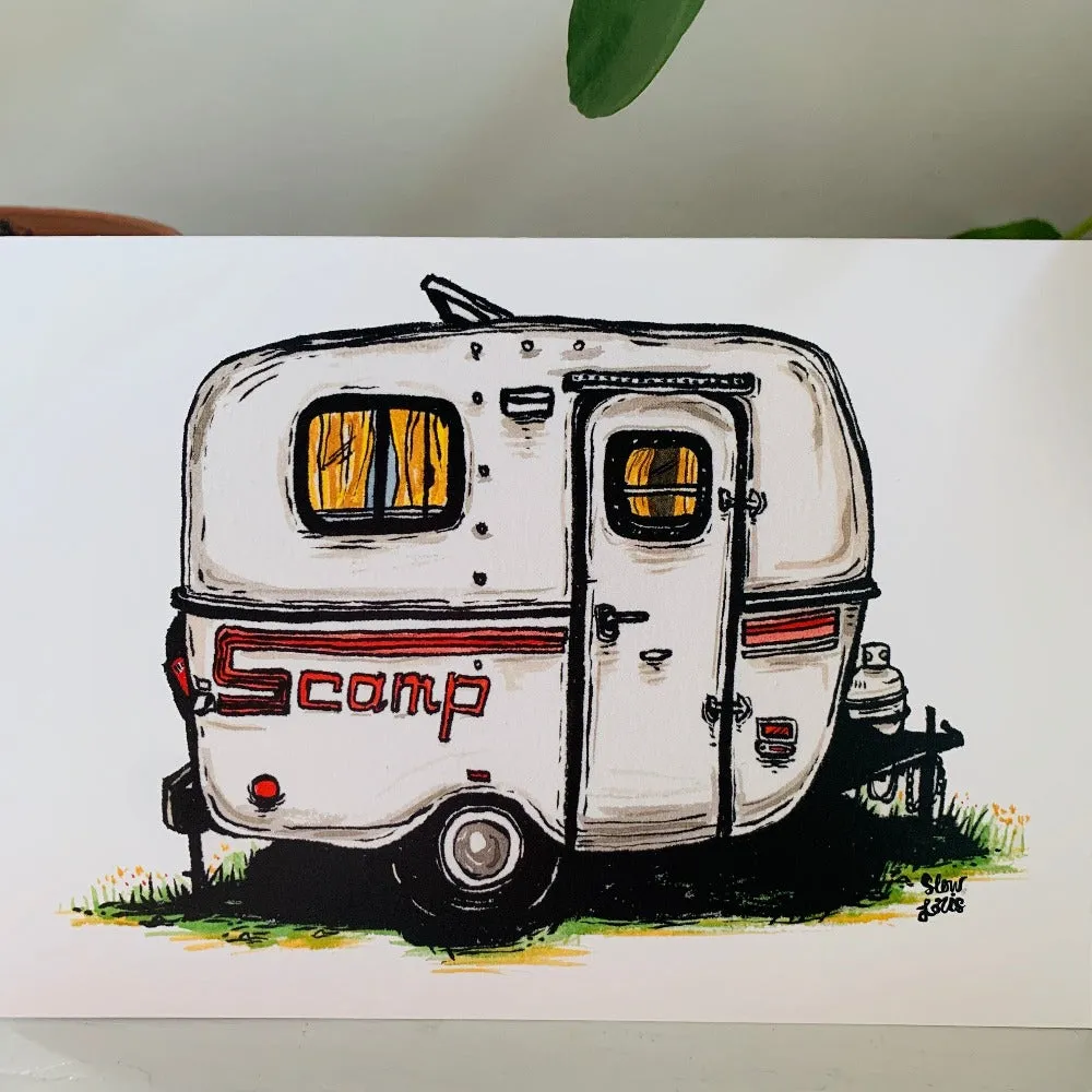 Scamp Camper Greeting Cards